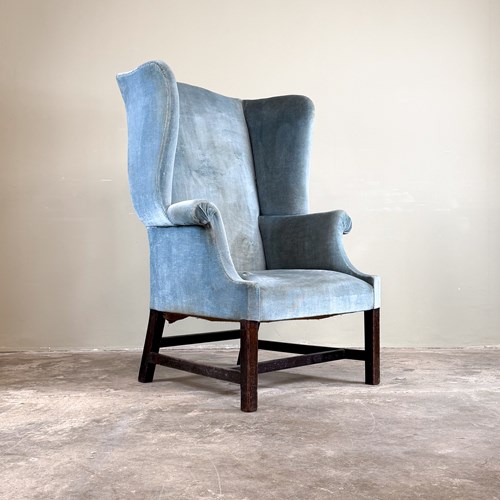 Georgian Mahogany Wing Chair 