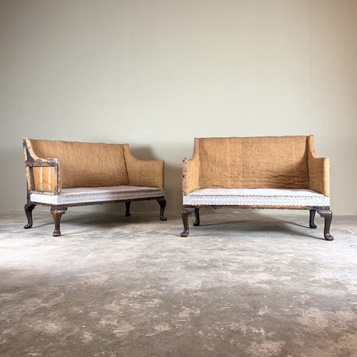 A Very Near Pair Of 19Th Century Sofas 