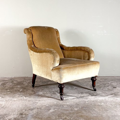 19Th Century 'P' Arm Armchair