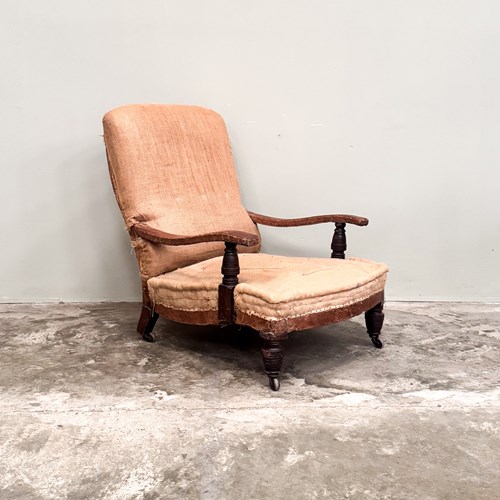 Open Arm Library Chair