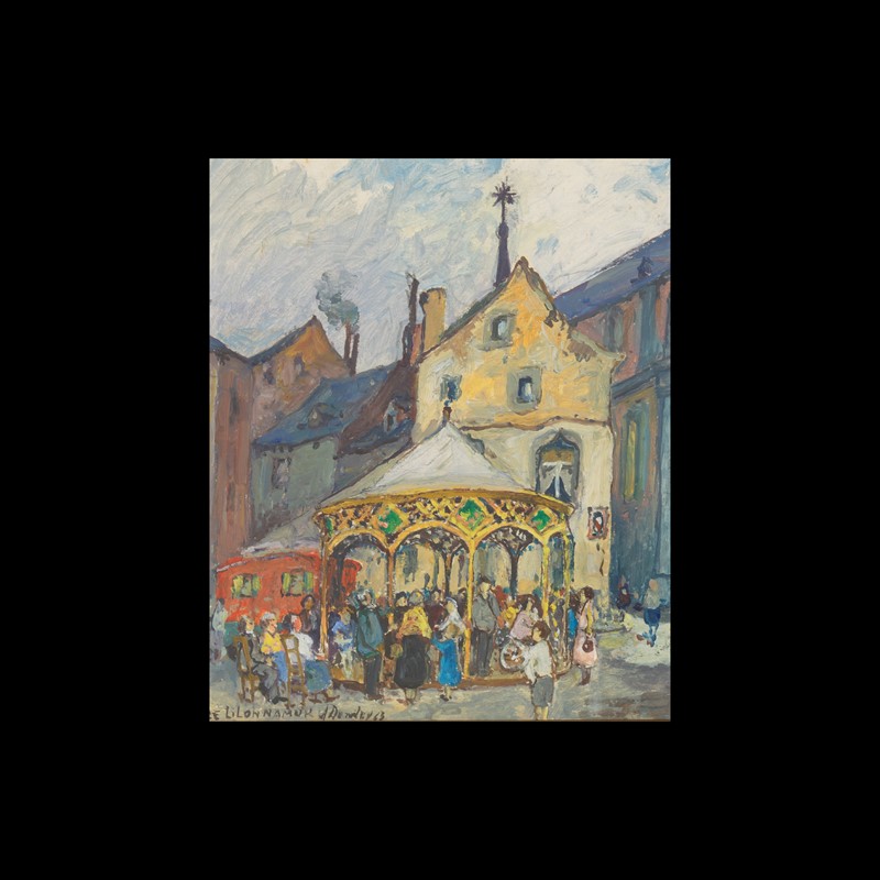 Albert Dandoy, Place Lilon Namur, framed, signed -collectit-by-spectandum-000304-04-2mb-main-637603259700745351.jpg