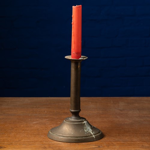 Antique candle holder copper alloy