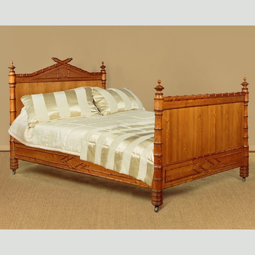 Faux Bamboo Bed C.1890