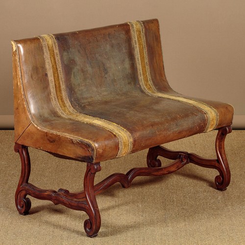 Small Leather Seat C.1930
