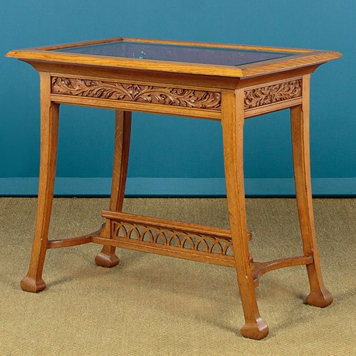 Oak Bijouterie Display Table C.1910