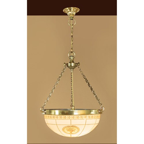 Glass Plafonnier Or Hanging Light C.1910