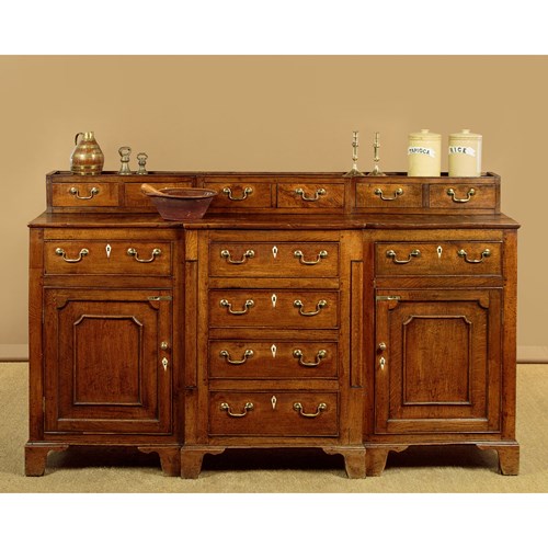 Welsh Dresser Base With Spice Drawers C.1800