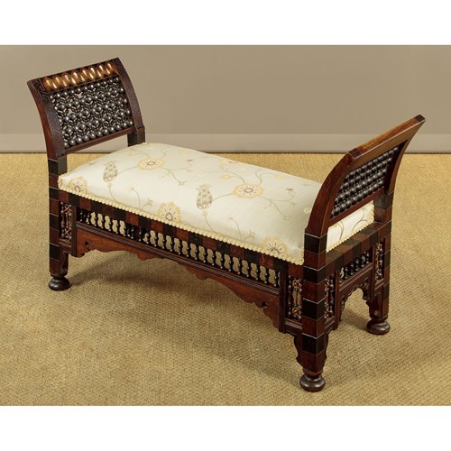 Syrian Pearl Inlaid Window Seat C.1920