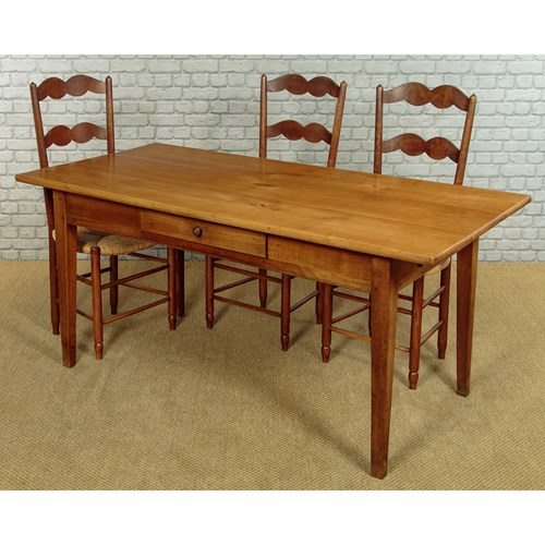Cherrywood Kitchen Dining Table C.1880