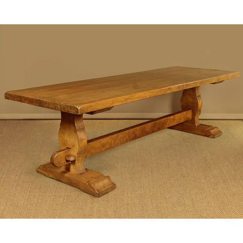 Large Oak Refectory Dining Table