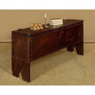 Long Primitive Oak Sword Chest C.16...