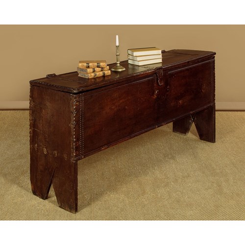 Long Primitive Oak Sword Chest C.1600