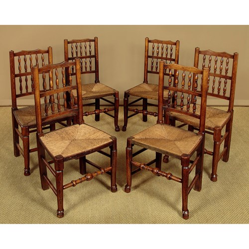 Six Spindleback Dining Chairs C.1810