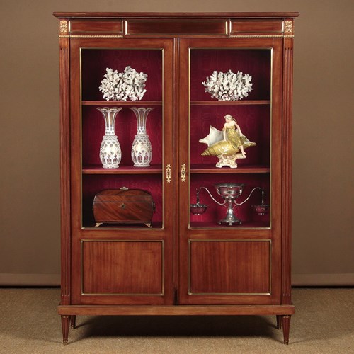 Mahogany & Brass Mounted Vitrine C.1930