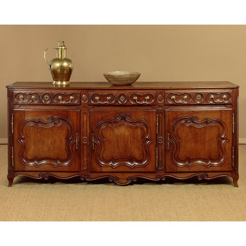 Long French Oak Dresser Base C.1780
