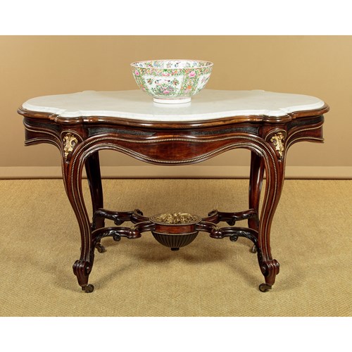 Brass Mounted Marble Top Centre Table C.1870