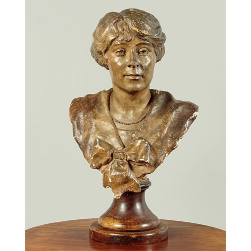 Plaster Bust Of A Lady C.1918