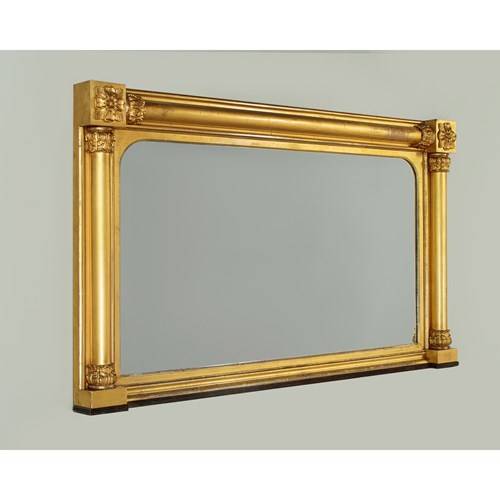 Regency Gilded Overmantle Mirror C.1830