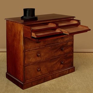 Large Mahogany Gentleman's Chest Of...
