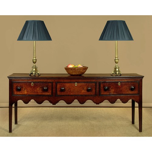 Georgian Oak Open Dresser Base C.1800