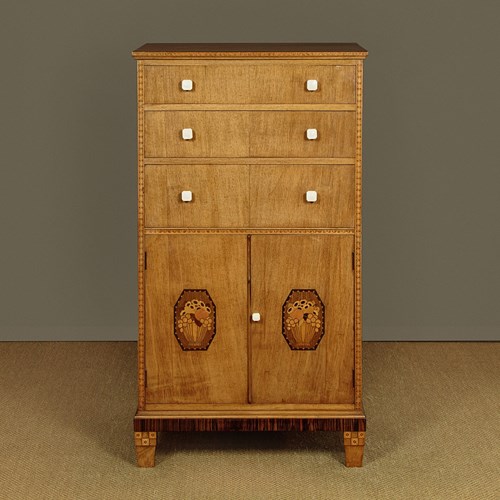 Art Deco Tallboy By Shoolbred & Co C.1925