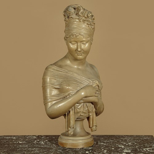 Terracotta Bust Of Madame De Récamier C.1900