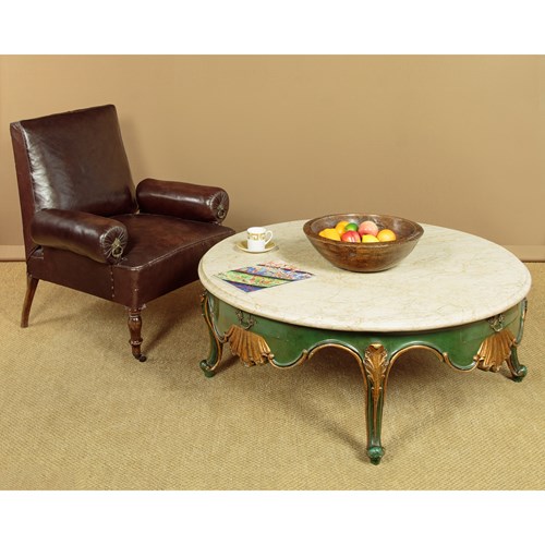 Large Marble Top Coffee Table C.1960