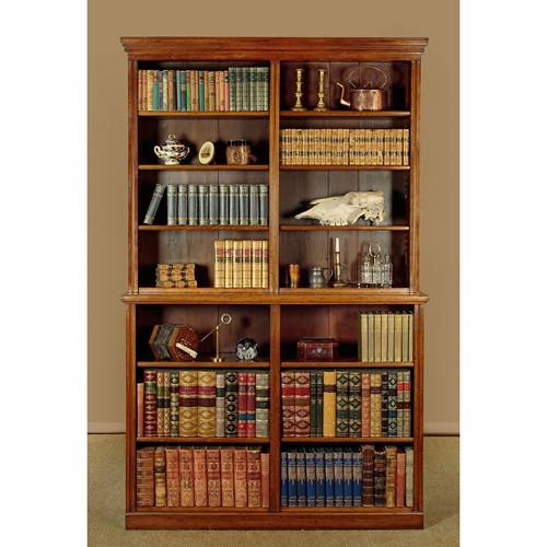 Tall Oak Open Bookshelves C.1890