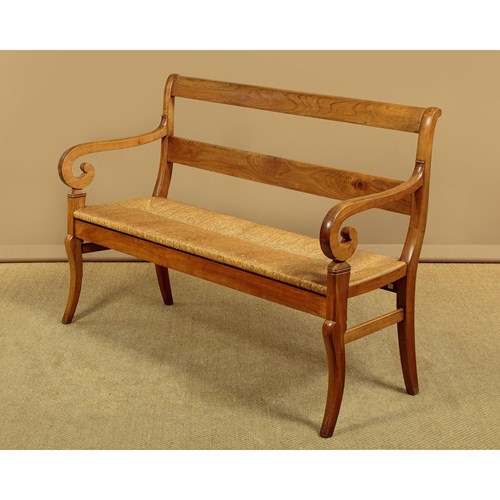 French Cherrywood Settle C.1910