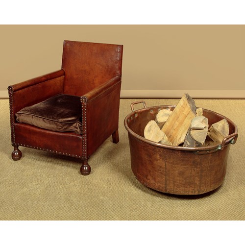 Large Copper Log Bin C.1890