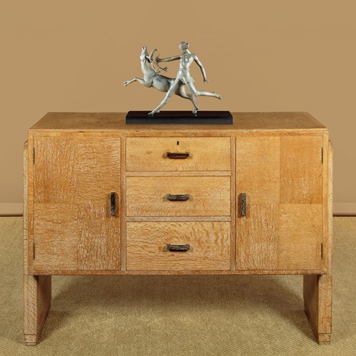 Small Limed Oak Sideboard By Heals Of London C.1920