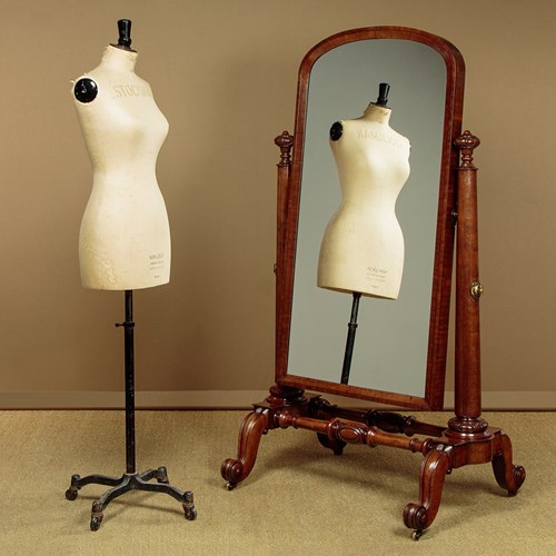 Mahogany Cheval Mirror C.1860