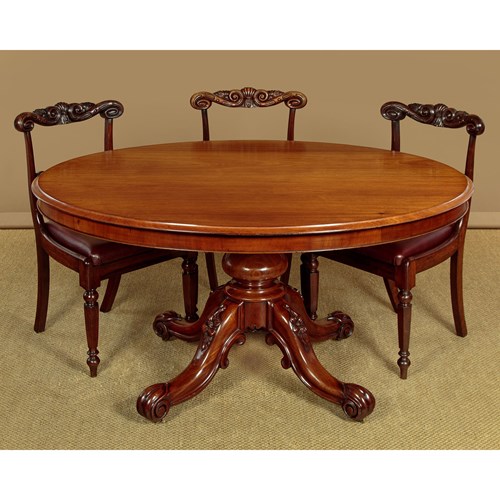 Oval Mahogany Pedestal Dining Table C.1850