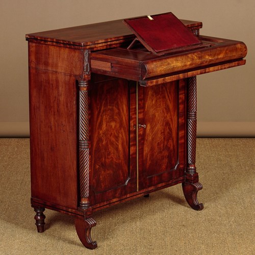 Small Regency Mahogany Chiffonier Side Cabinet C.1815