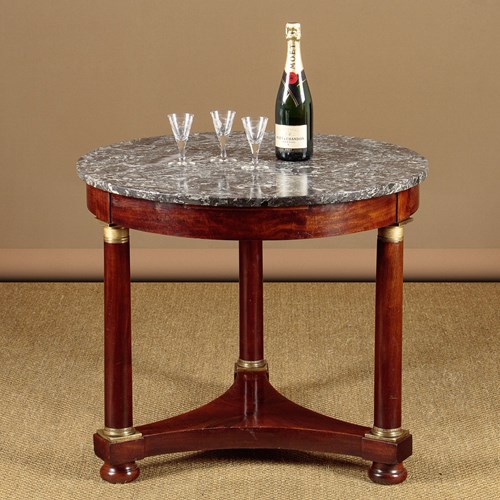 Small French Empire Gueridon Or Wine Table C.1840