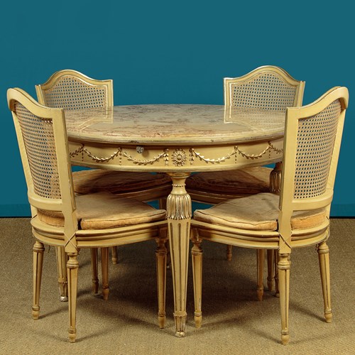 Round Marble Top Dining Table C.1960