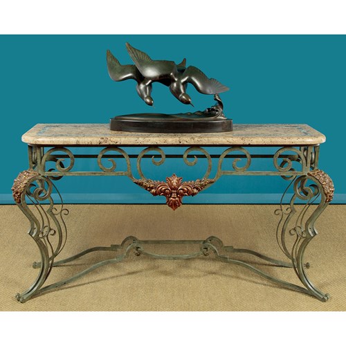 Bronze Art Deco Sculpture Of Seabirds C.1930