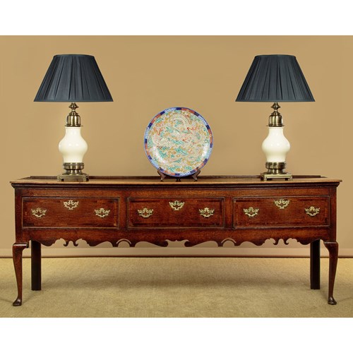 Long Oak Dresser Base C.1790