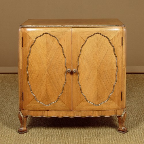 Art Deco Walnut Low Cupboard C.1930