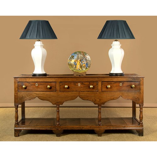 Montgomeryshire Welsh Dresser Base With Potboard C.1780