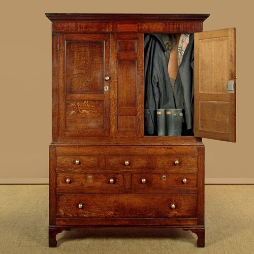 Welsh Oak Tack Cupboard C.1820