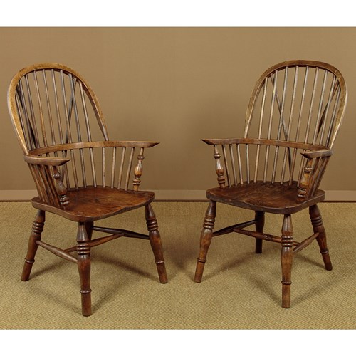 Pair Of Windsor Armchairs