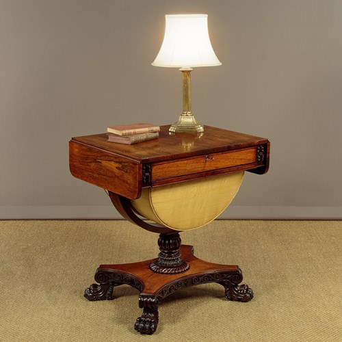 Rosewood Pembroke Side Table C.1840