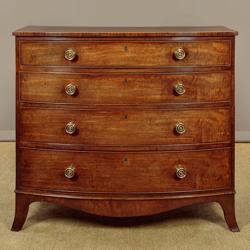 Bow Front Chest Of Drawers C.1830