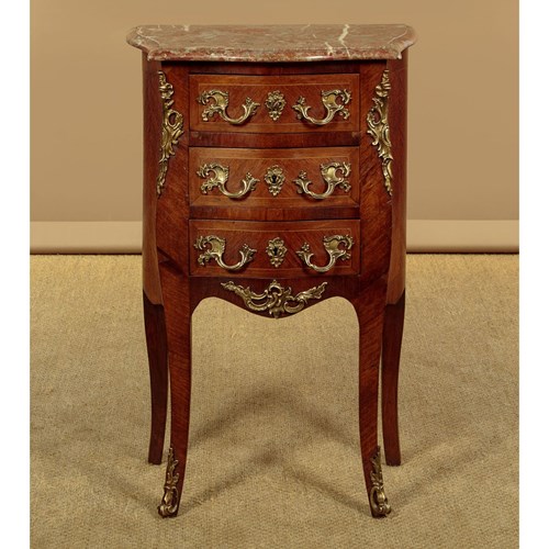 Small Louis XV Style Bedside Chest Of Drawers C.1960