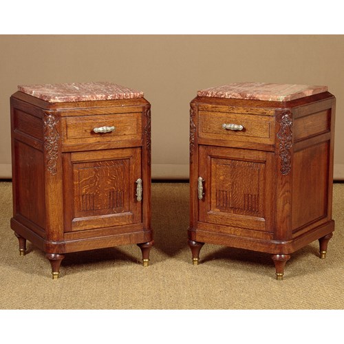 Pair Of Art Deco Bedside Cabinets C.1930