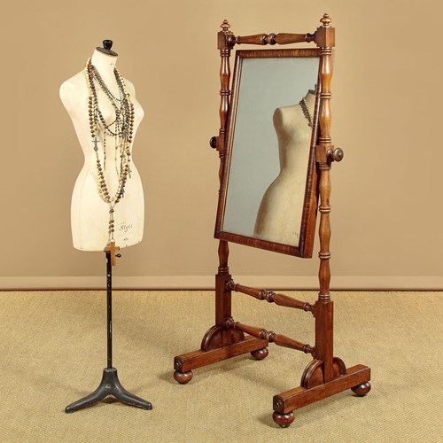 Mahogany Cheval Mirror C.1840