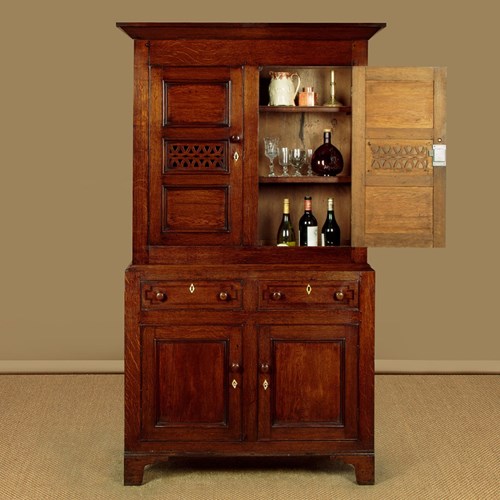 Welsh Oak Bread & Cheese Cupboard C.1820