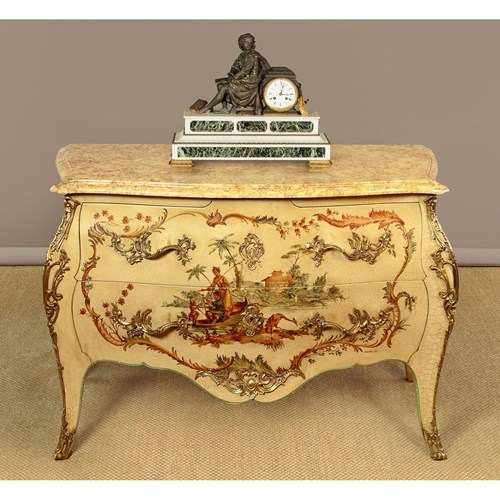 Louis XV Style Chinoiserie Painted Commode C.1920