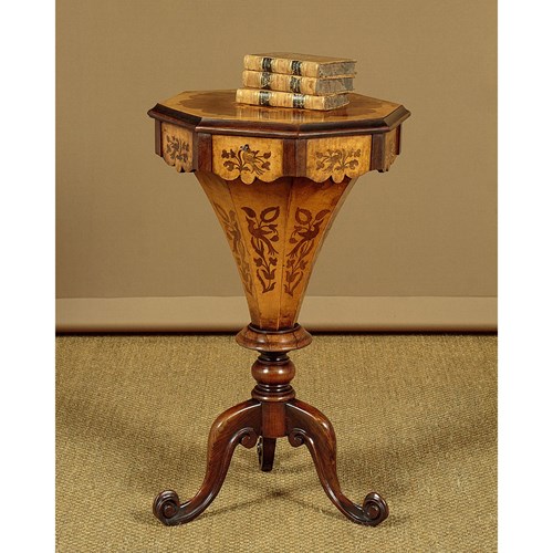 Marquetry Inlaid Sewing Table C.1870